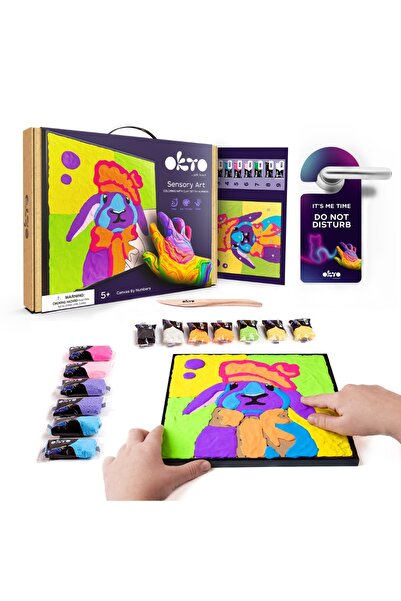 OKTO Set Pictura Cu Argila Usoara, 29*29 Cm - Bunny