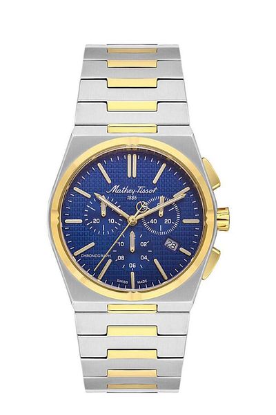 Mathey-Tissot Mathey Tissot H117Chbbu Swiss Made Wristwatch Metallic-Gold