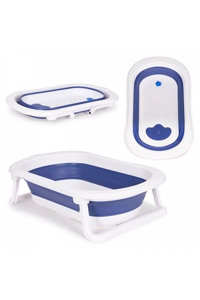 OEM Cadita de baie cu dop de scurgere Ecotoys HA-B27 - Albastru
