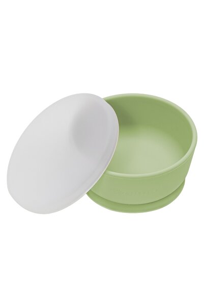 APPEKIDS Bol Din Silicon Cu Ventuza Si Capac, - Raw Green