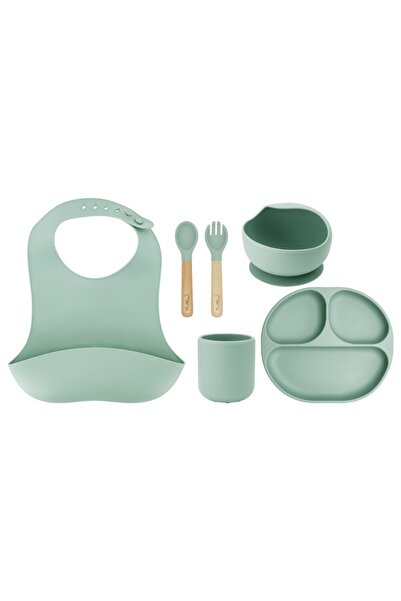 Momi Set pentru diversificare din silicon, Momi Ami - Green