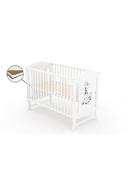 OEM Postýlka bez zásuvky VESSANTI Zuza bílá + matrace Cocos 12 cm