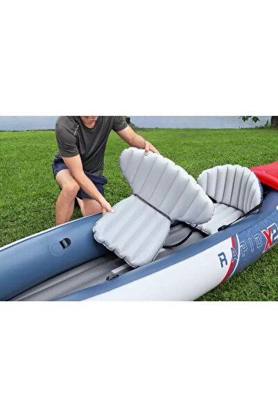 BESTWAY 65077 Lite-rapid X2 2 Kişilik Şişme Kano 321X88CM KUREK+POMPA SET