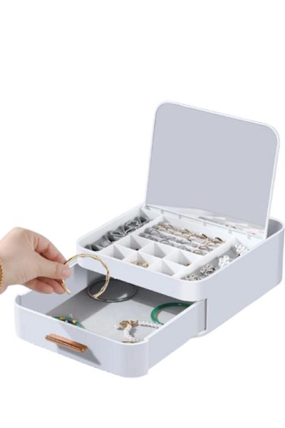 Vekorr Mirrored Jewelry Organizer |   Stylish and Functional Organizer