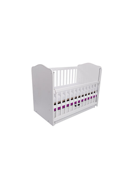 Vessanti Pătuț cu balansoar glisant Como - Alb cu violet