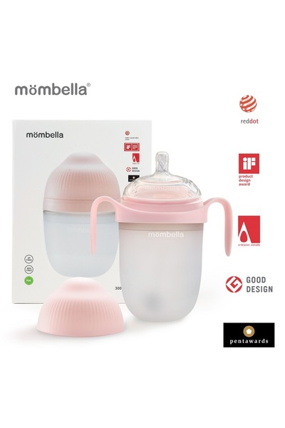 Mombella Biberon Anticolici Breast-like, 300ml, Tetina 360 Xl Flux Consistent...
