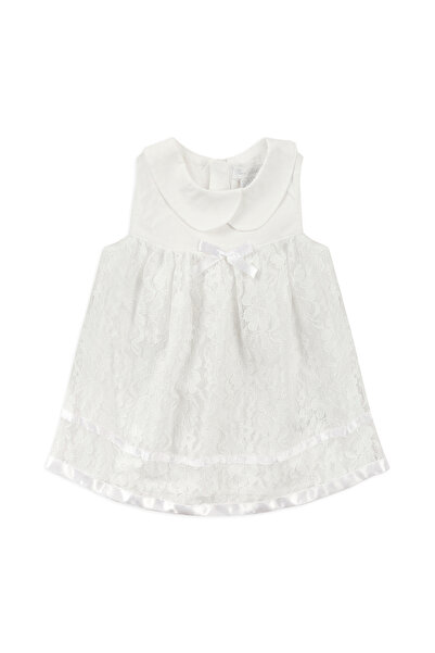 Panço Baby Girl Bebe Collar Lace Dress