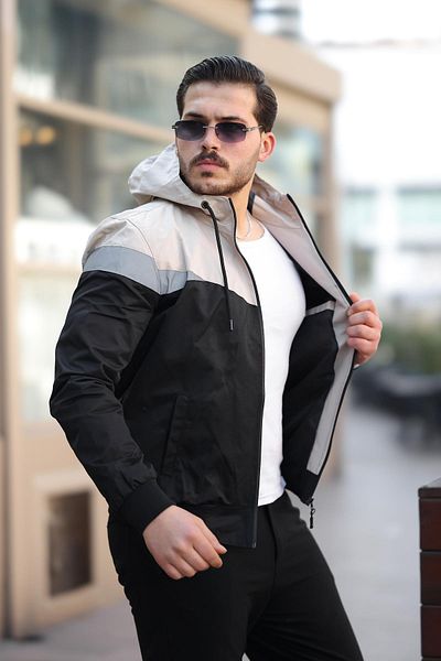 ByTrend Εποχιακό παλτό Bill Triangle Piece Hooded 1220