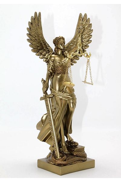 Kuzgun Ticaret Polyester Winged Justice Figurine Alk1794