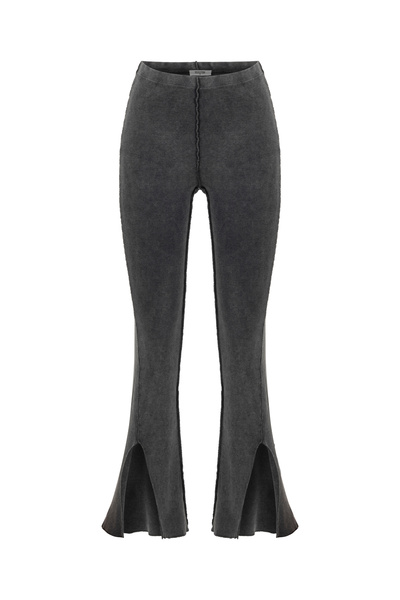 Mudo Flare Fit Slit Knitted Pants