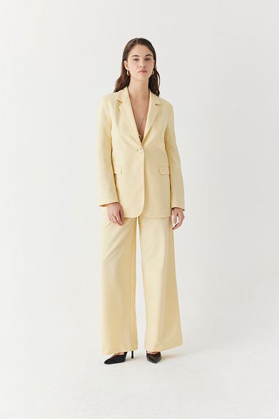 Mudo Wide Leg Pants with Pleat Detail