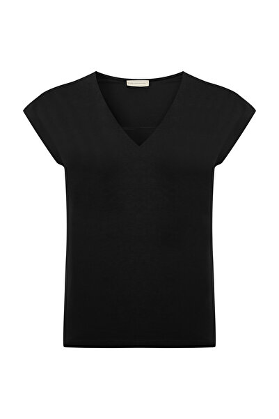 Mudo V YAKA LOOSE FIT KISA KOLLU T-SHIRT