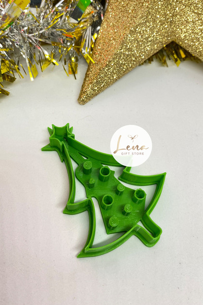 Lena Gift Store قالب كوكي بطابع رأس السنة الجديدة (قطعة واحدة)