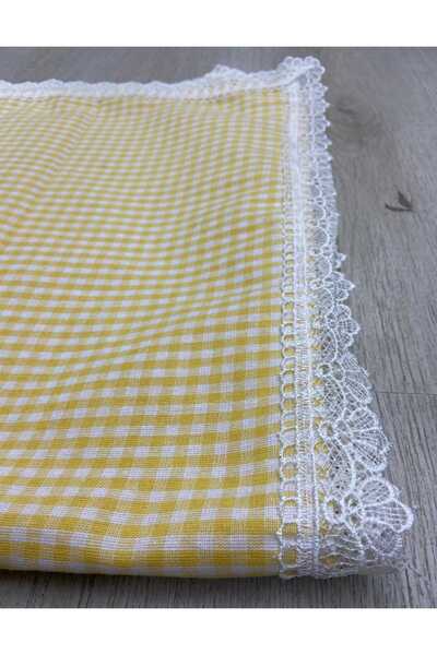 HMZ TEKSTİL HEDİYELİK ÇEYİZLİK PİTİKARE PAMUKLU DANTELLİ MASA ÖRTÜSÜ , SOFRA BEZİ , PİKNİK ÖRTÜSÜ .