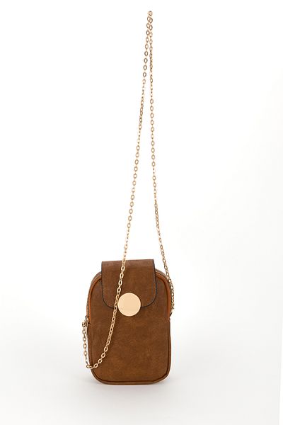 eranora Cleo Gold Detailed Women's Shoulder Bag with Phone Compartment