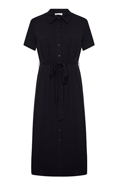 Mudo UZUN GÖMLEK YAKA KLOŞ ELBİSE