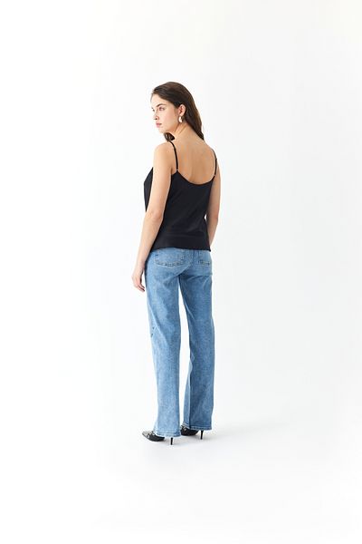 Mudo Hanging Open Collar Bluz