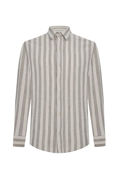 Mudo Regular Fit Striped Long Sleeve Shirt