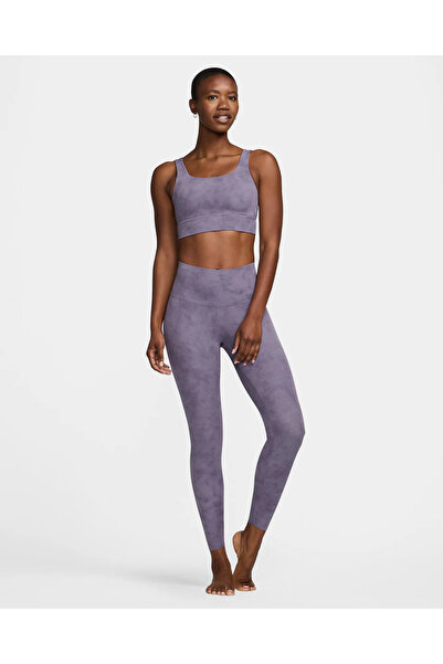 Nike Dri-Fit Zenvy High-Waisted 7/8 Tie-Dye Training Mor Kadın Tayt