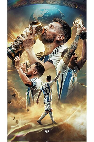 Sticksy Messi Duvar Posteri , Çerçevesiz Poster - Messi Posterleri