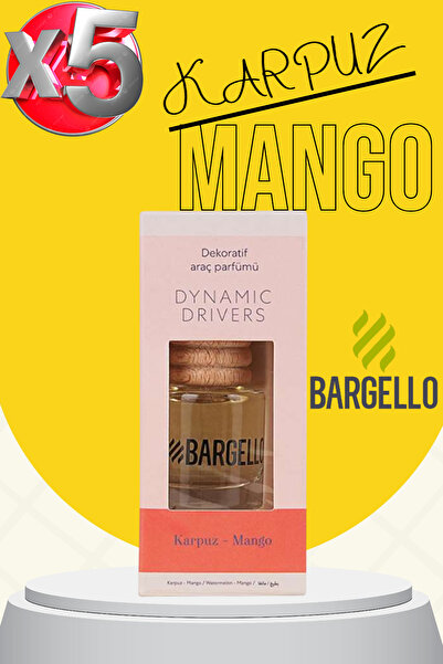 Bargello 5 Adet Karpuz-Mango Araba Kokusu 8 ML