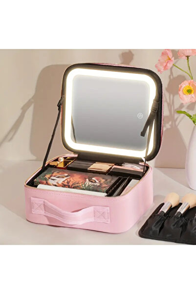 CEDAN حقيبة مكياج مع مرآة مكياج
