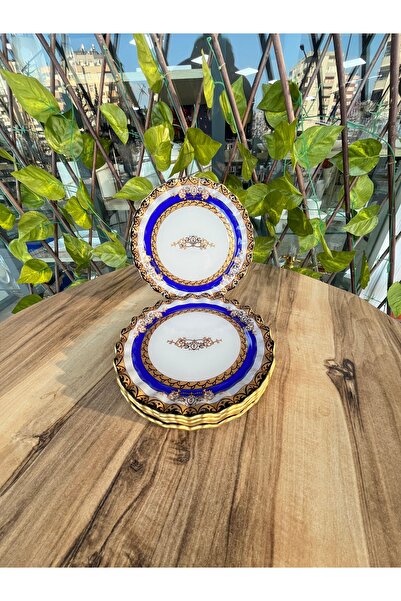 GÜRCÜGLASS Gürcüglass taç model tatlı tabağı