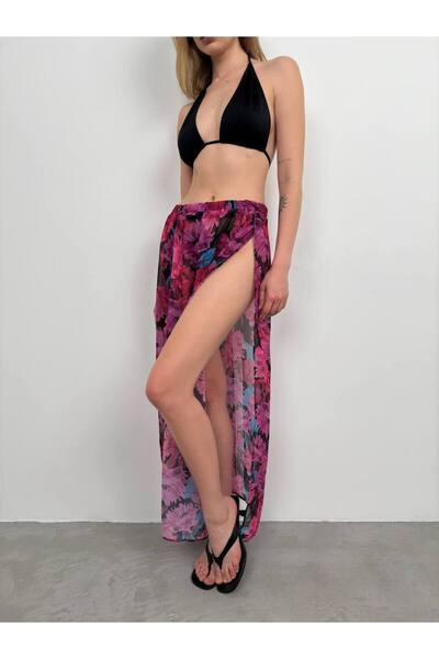 Secret Passion Lingerie New Season Double Slit Patterned Women's Pareo 9574