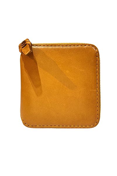 GÖN Unisex Zippered 100% Natural Leather and Handmade Small Wallet (Nis 40054)