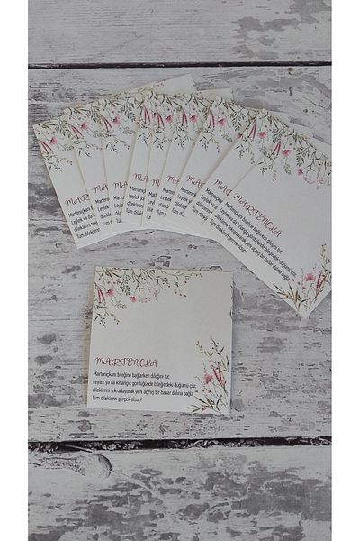 ATÖLYEM BURADA 15Pcs Martenchia Bracelet Card