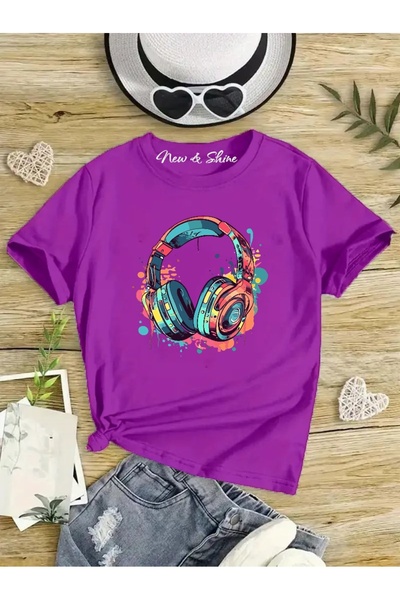 New Shine 1 تي شيرت هدية عند شراء 6 أو أكثر في السلة - تي شيرت للأطفال كبير ا...