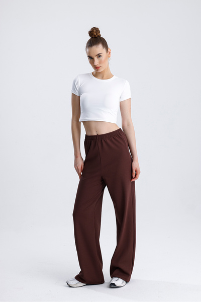 FV High Waist Twill Summer Loose Wide Leg Palazzo Trousers