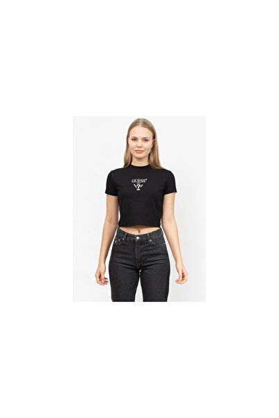 Guess Jeans Dámský černý crop top kcdh1 Guess džíny
