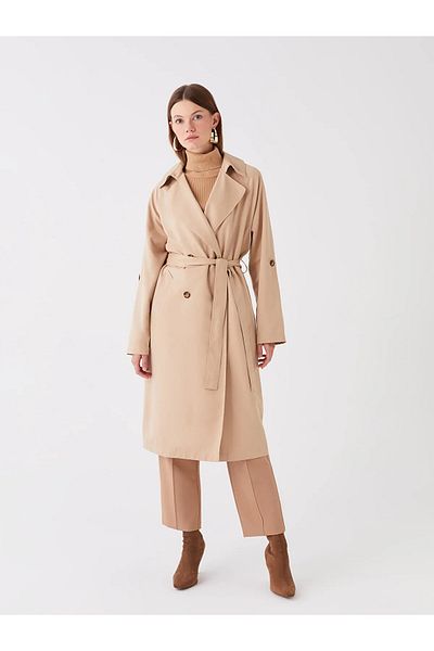LC Waikiki Jacket Collar Women's Trench Coat