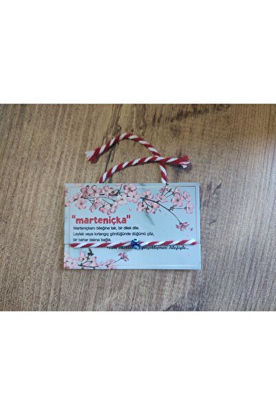 Handmade Marteniçka bileklik nazar boncuklu (1 adet)