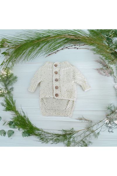 Lady Fify Cream Color Sequin Sequin Cardigan for Cat Dog