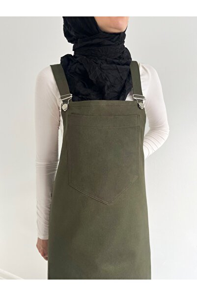Viva Vogue Strappy Gabardine Salopet Gilet Model Dress