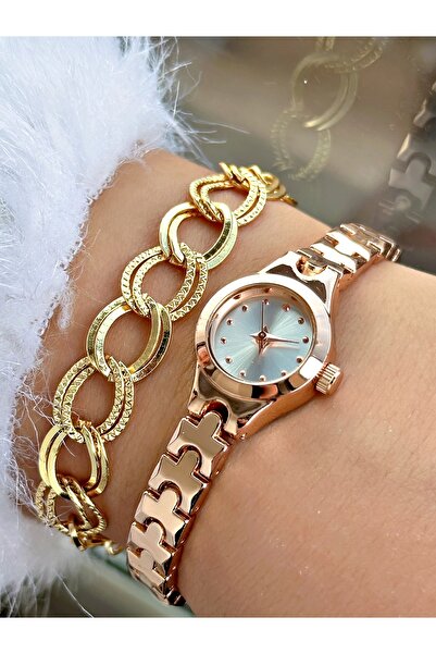 Tisaati Minimal Classic Luxury Stylish Design Metal Cord Women's Wristwatch-Wristband Gift