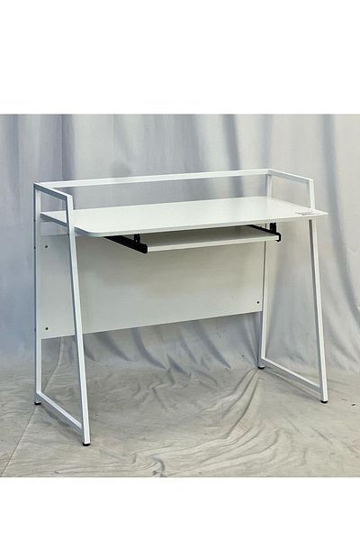 TrentonGCC Modern Study Desk / Computer Table with Pull-Out Shelf 100x60cm