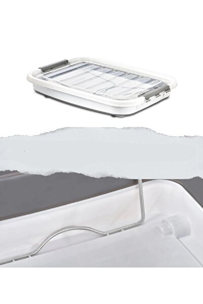 ALPAR Tekerlekli Katlanır Pratik Saklama Kutusu Litre Bagaj Ve Ev Dağınıklı Piknik Sepeti Kapaklı