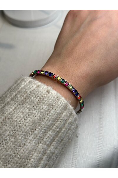 gingillo aksesuar Özel Seri Renkli Taşlı Bilezik