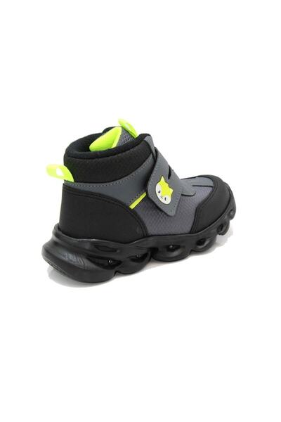 Cool Riwi Gri-siyah Çocuk Işıklı Bot Knt-107
