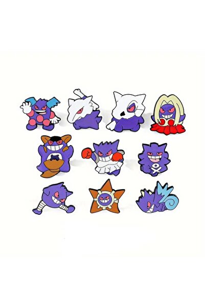 Choice XZ5433 5/10 قطع بروش مكعب إبداعي دبابيس مينا جينجار عصرية لحقيبة الظهر...