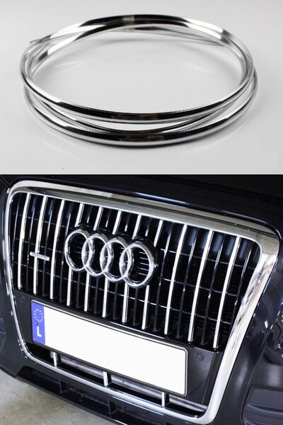 MasterCar 6 Mt Nikelaj Dekoratif Panjur Kaplama Şeridi Krom Oto Kapı Kenar Koruma Ve Dekor Çıtası