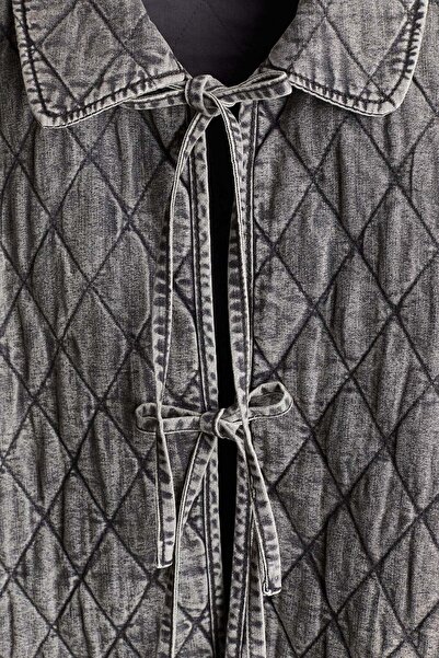 H&M Quilted denim jacket