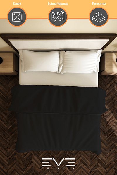 Eve Tekstil غطاء لحاف قطن حديث مقاس 220x240 سم شخصية مضادة للحساسية