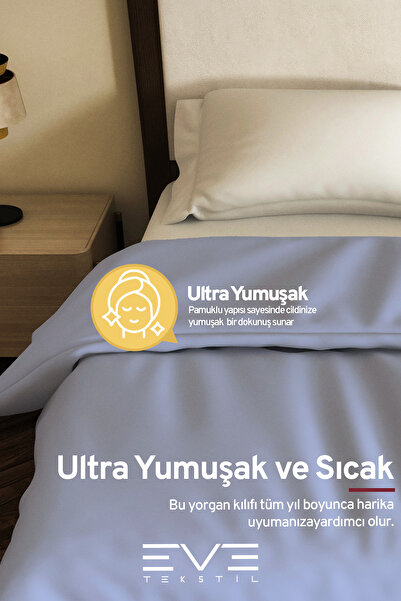 Eve Tekstil Cotton Modern Duvet Cover Quilt Cover 220X240 cm Antiallergic Personality