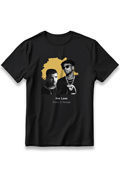 EZG Business Μπλουζάκι Drake & 21 Savage, Oversize Unisex, από χοντρό βαμβακε...