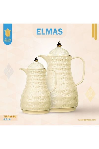 Rema Attractive Coffee and Tea Fridge Thermos Set with Elegant Design made in Turkey 1L + 0.5L