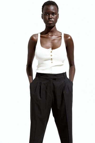 H&M Tapered twill trousers